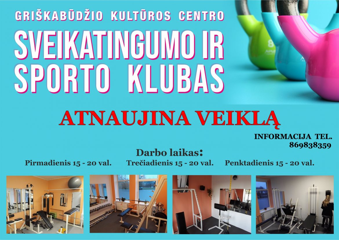 Kviečiame aktyviai leisti laiką!